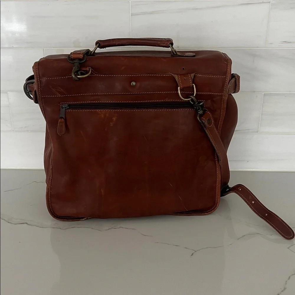 Korchmar Vintage Leather Messenger Bag Briefcase